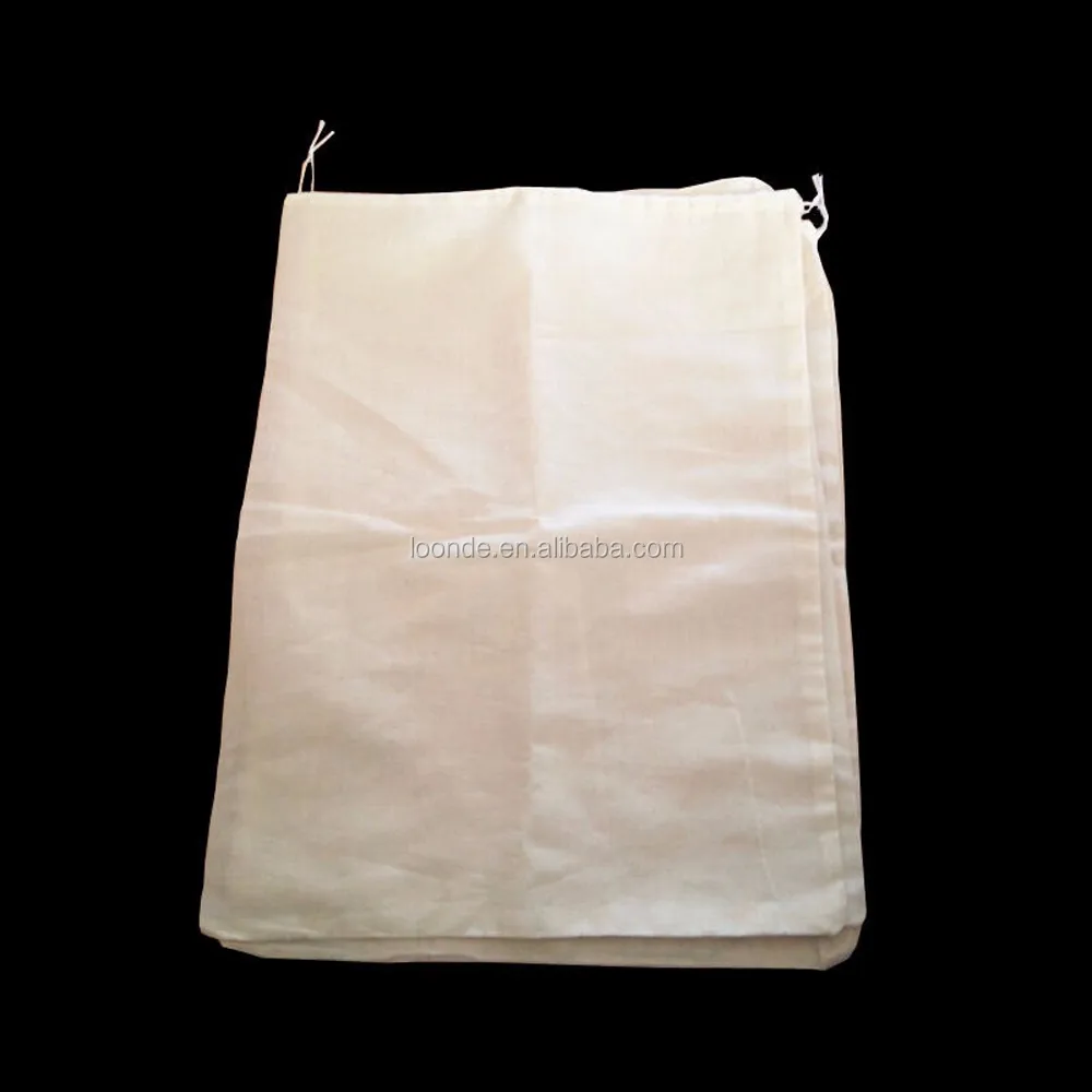 Reusable organic thin cotton voile sachet bag for packing seed