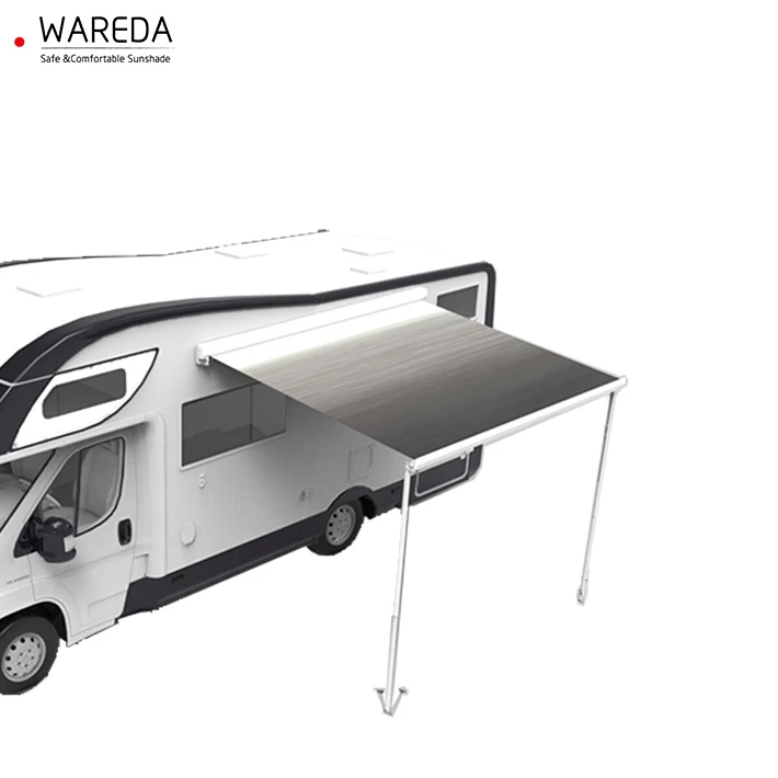 
Hot sale Commercial motorhome with motorized drop arm camper offroad rv awning 