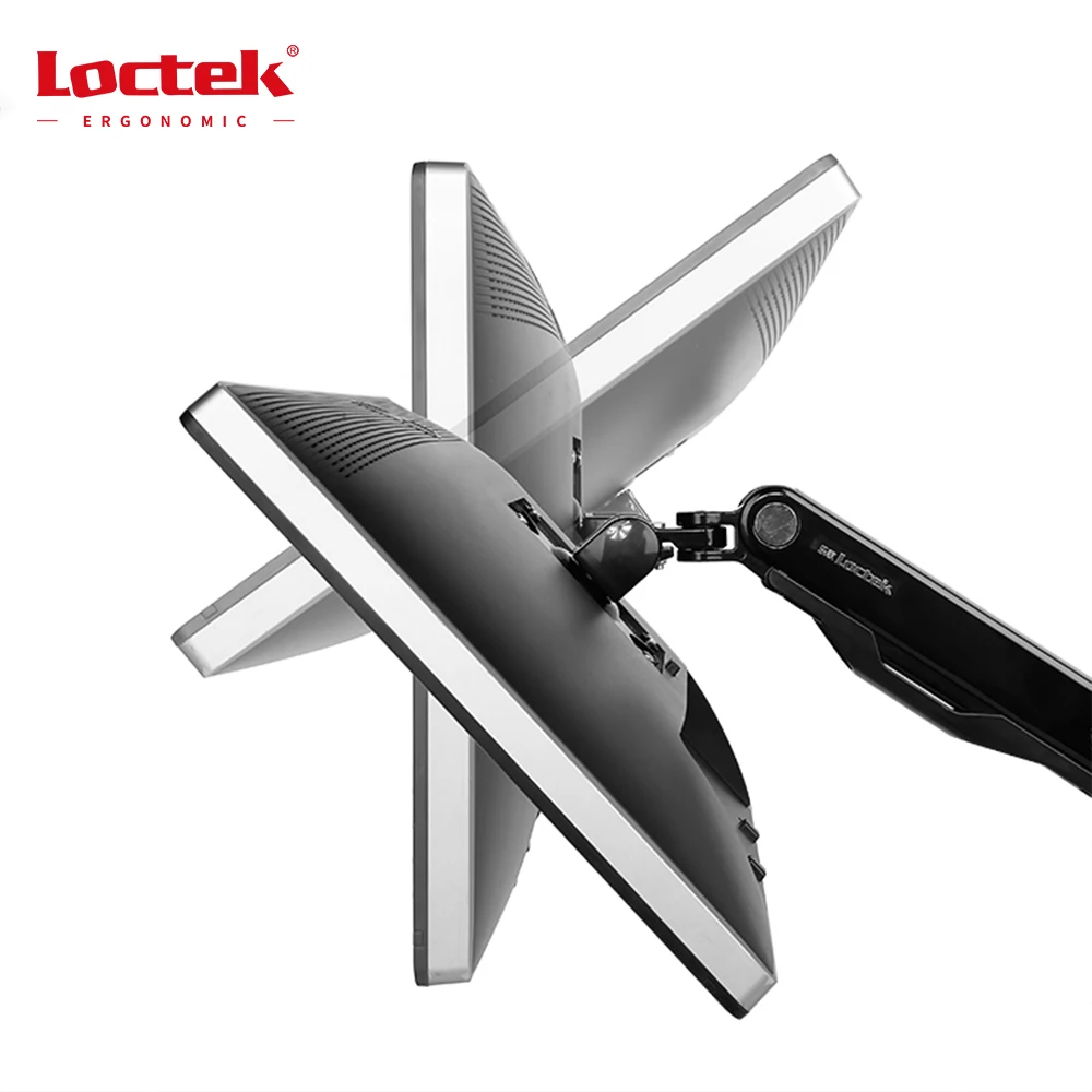 Эргономичный монитор с пружиной 17-30 дюймов, алюминиевый монитор с газовой пружиной, Arm Loctek DLB530