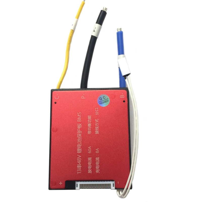13S 48V 60A BMS For Lithium Battery Lifepo4 BMS  Separate Port