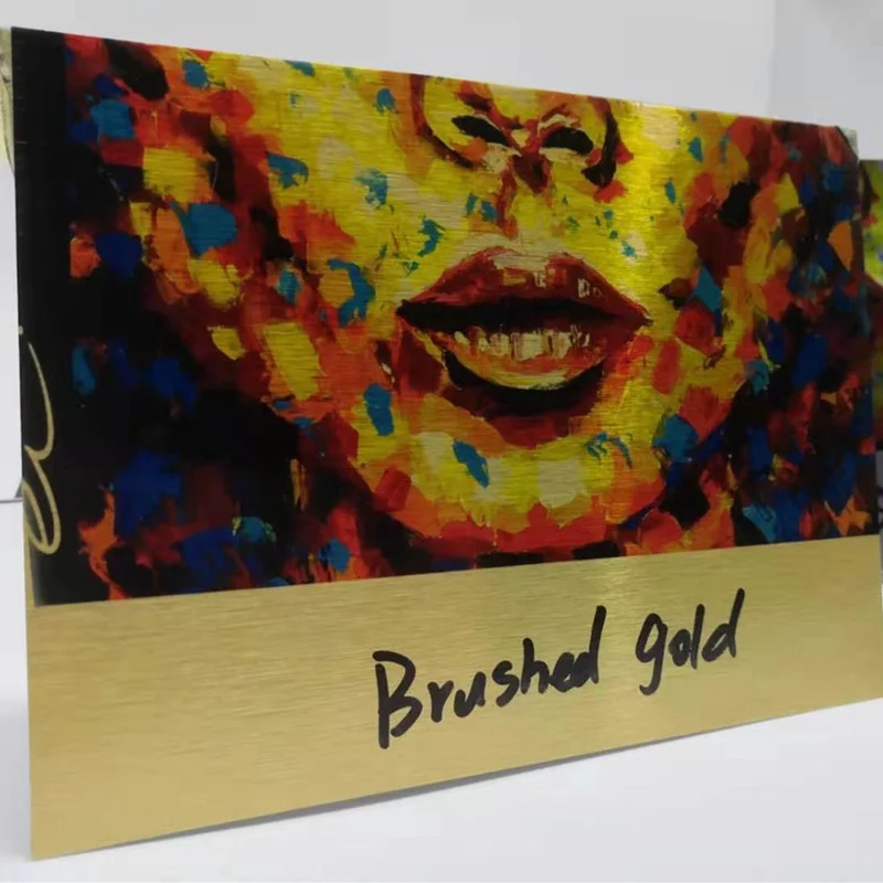 0.5mm/ 0.45mm / 0.55mm  thick sublimation blanks aluminum sheets in brushed color