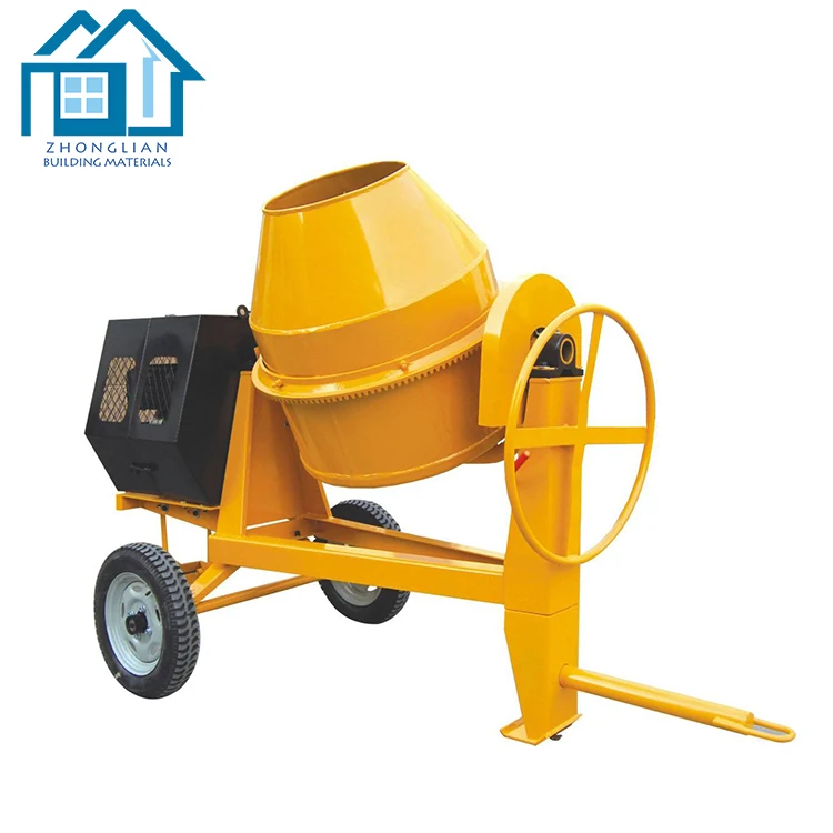 Construction machinery diesel self loading 1 yard mini small portable 350 liter concrete mixer