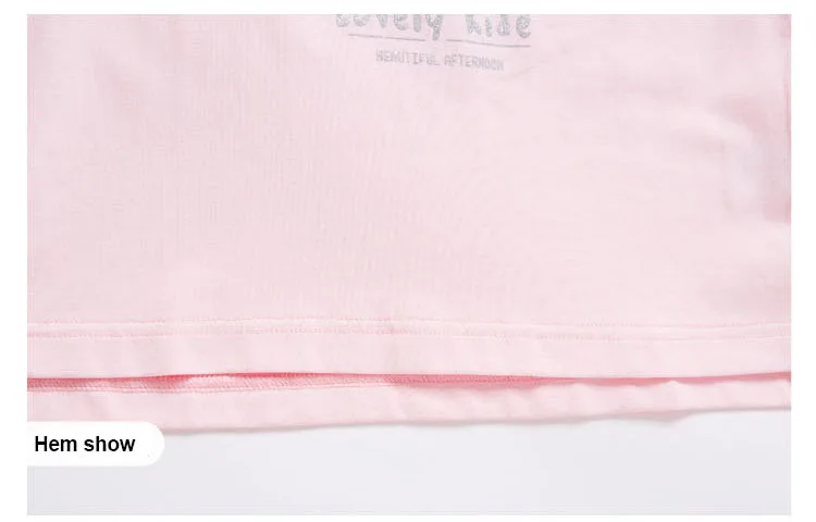 
kids plain pink t shirts stylish formal shirts for girl 100% organic cotton t-shirts cute printing children shirt 