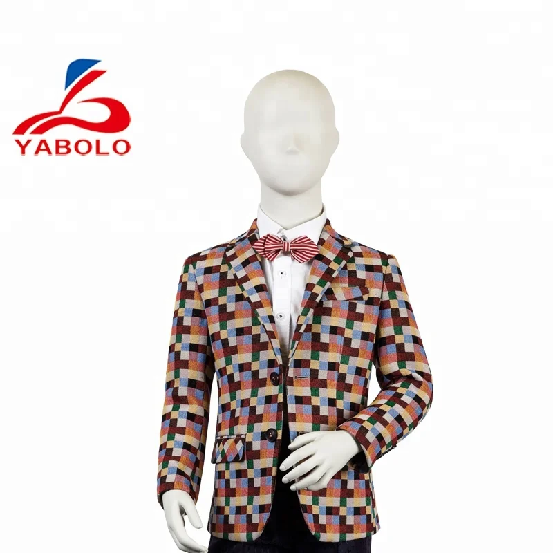 
CMT Fashion Children Boys Coat Blazer Business Suits Single Breasted Breathable Anti-shrink CMT Service Plus Size Support V-NECK 