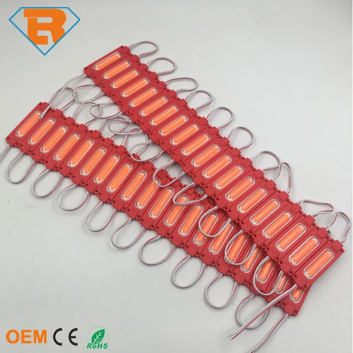 Waterproof IP67 DC12V 2W COB Injection LED Module with Transparent Lens For Outdoor  LED Sign Logo Box Lighting