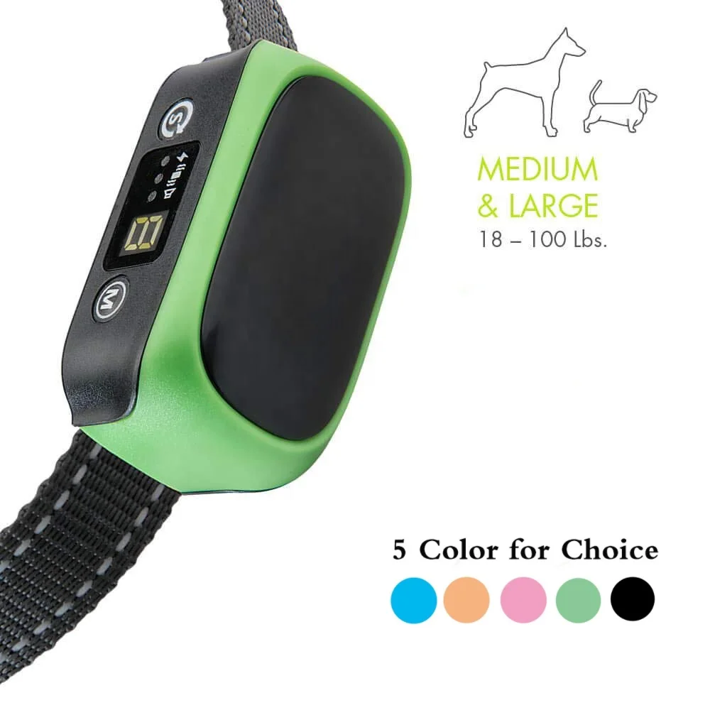 Waterproof Rechargeable Pet Training Smart Control Beeper Voice Stop Shock Vibration No Anti Dog Bark Collar for Small Dogs