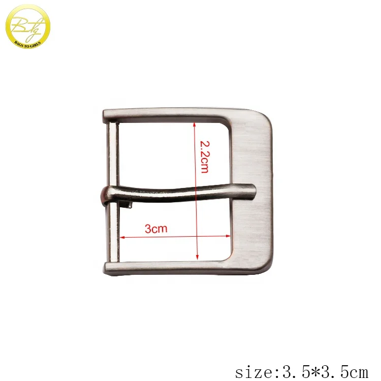 22mm brush nickle Iron roller pin buckle blank belt buckle for bags