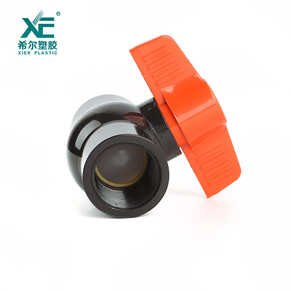 Best selling good price butterfly handle pvc compact ball valve