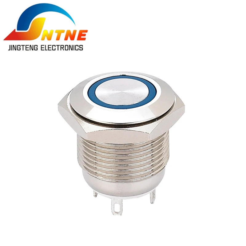16 мм Металл кнопочный переключатель JT 16C-G10Y-E