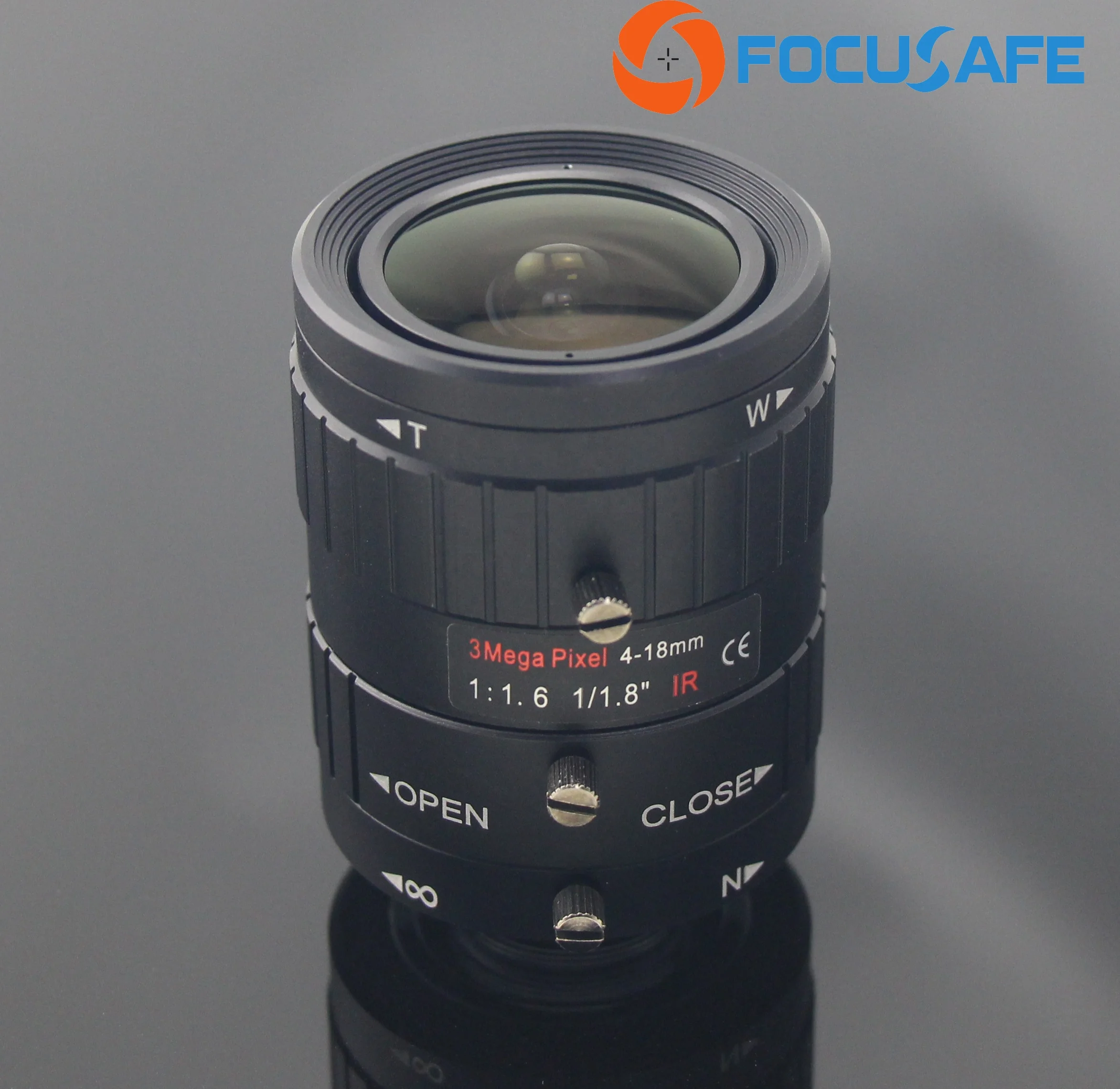 High Resolution cctv lens 3 Megapixel Manual Iris 4-18mm car plate lens