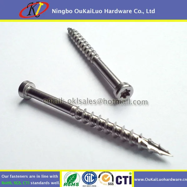 Kreg Deck Screws 8 x 2 Stainless Steel 410 Torx Pan Head