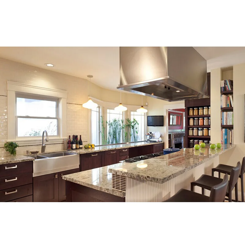 
Marble granite kitchens units custom cabinet simple designs 