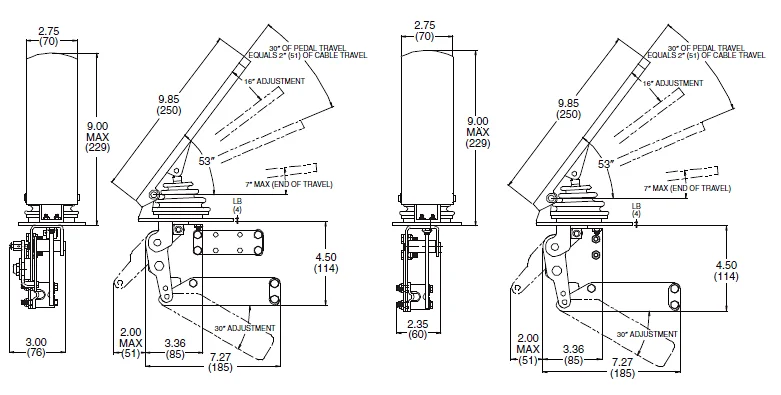 Heavy Duty Throttle Electronic Accelerator Pedal