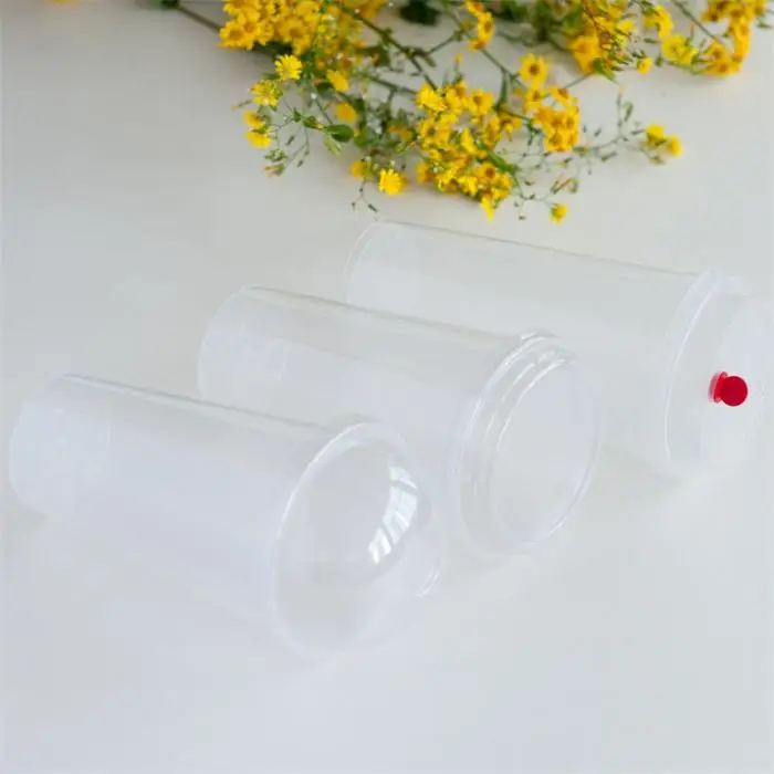 
disposable transparent 500ml print logo light plastic cup for coffee 