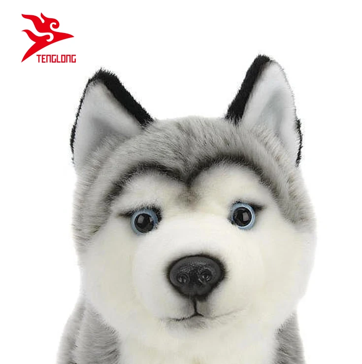 Yangzhou Gold Supplier Custom 12inch Plush Stuffed Animal Husky Toy