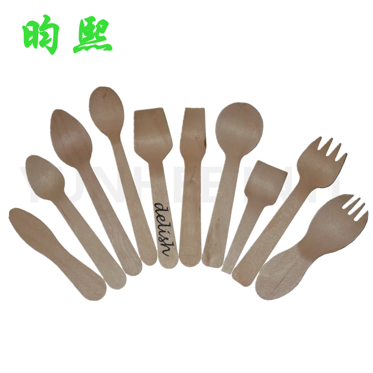 F-S-C F-D-A Approved Birch Wood Disposable Ice Cream Scoop