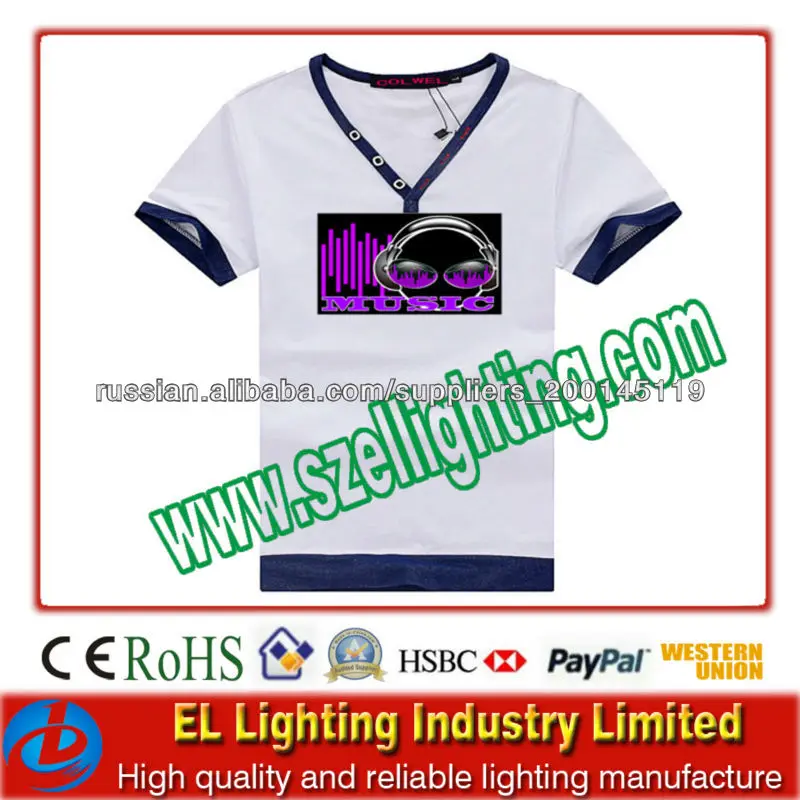 EL панель сюда майка беспроводного/Уникальный дизайн беспроводной электронной майка