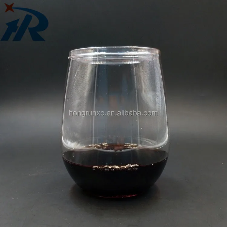 PET 8OZ Plastic wine glasses, 200ML Wedding party stemless plastic red wine glasses disposable