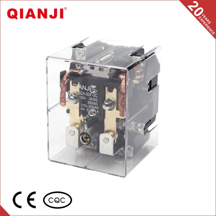 QIANJI Alibaba Оптом Китай 120A Мини Промышленных Силовых Реле JQX-62F 2Z