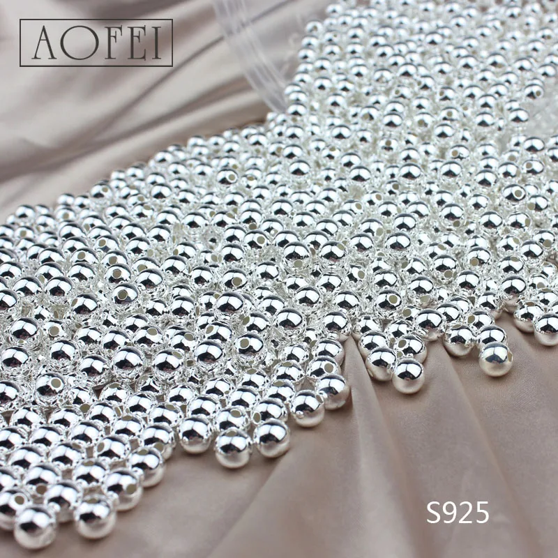 Hot Sale Real S925 Sterling Silver Charm Bead For Making Jewelry Bracelet