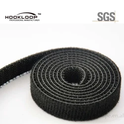 Colorful back to back hook and loop fastening tape strips cable ties hook and loop roll