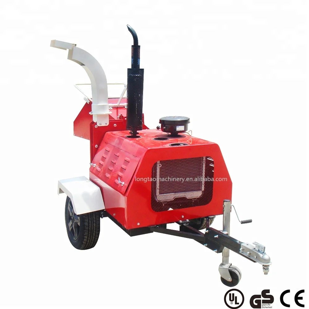 ATV mobile diesel wood chipper shredder 40hp 50hp 60hp 80hp with CE certificate