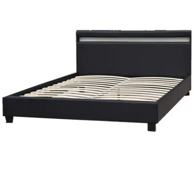 Popular Model Full Size Wooden Bed Headboard with LED Light