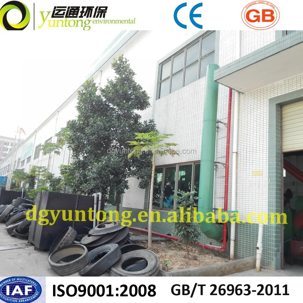 
waste truck and car tires fully automatic PLC controlling recycling system with cheap price in 2015 