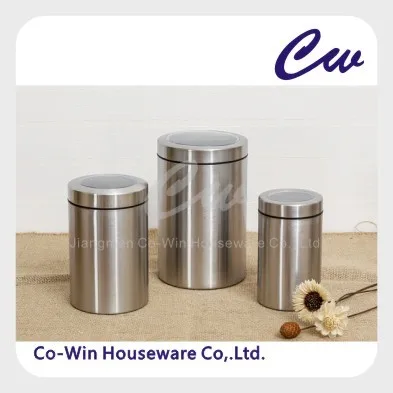 Metal Household Box With Wood Lid And Silicone Sealing Ring Tinplate Galvanized Steel Coffee Tea Sugar Storage Canister
