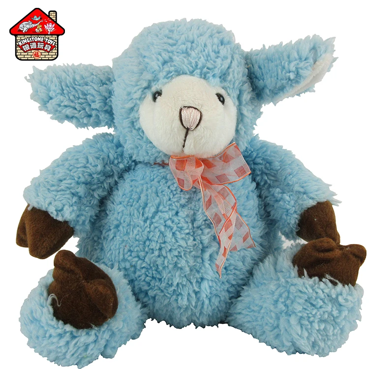 New designed fluffy lovely soft cotton plush sheep toy for babi doll