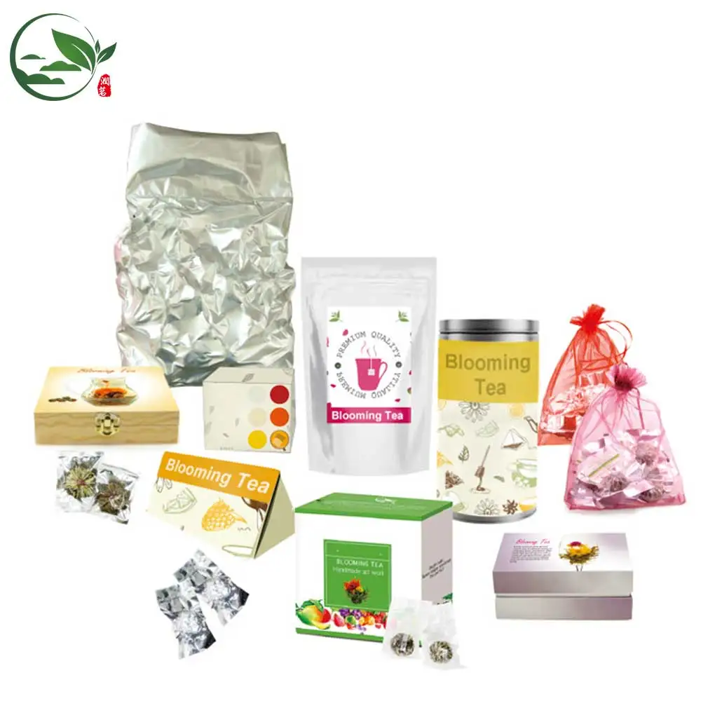 Lychee Mint Peach Strawberry Mango Flavored Tea White/Strawberry Green And Black Tea Material Chinese Blooming Tea