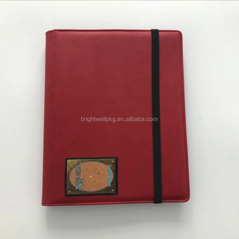 
Pro Folio 9 Pocket Red Gaming Card Collectors Portfolio 