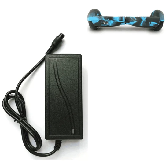 Fully fused Scooter Battery Charger 42v 2000ma dc power supply adapter for hoverboard balance board CE/FCC Approved