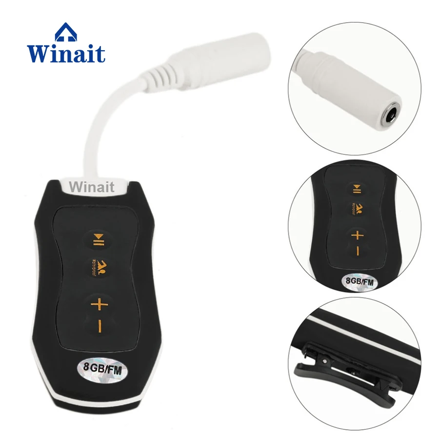 OEM Mini Sports Waterproof  Mp3 Music Player USB Mp3 Player With Built-In 4GB/8GB Memory