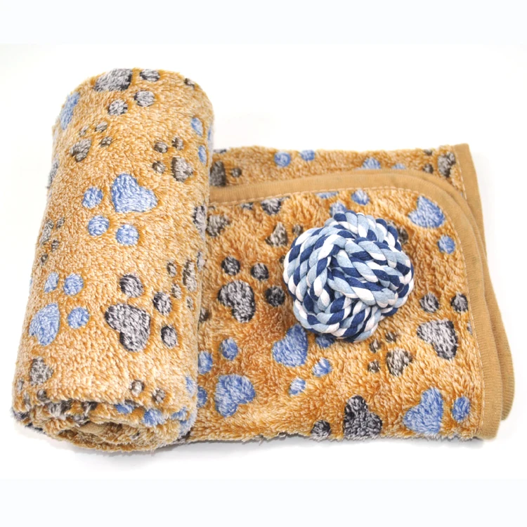 
New Pack Pet Dog Fleece Blanket Cotton Rope Ball Toy Set Medium Size 