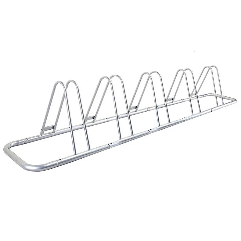 5 Bike Bicycle Floor Parking Rack Storage Stand
