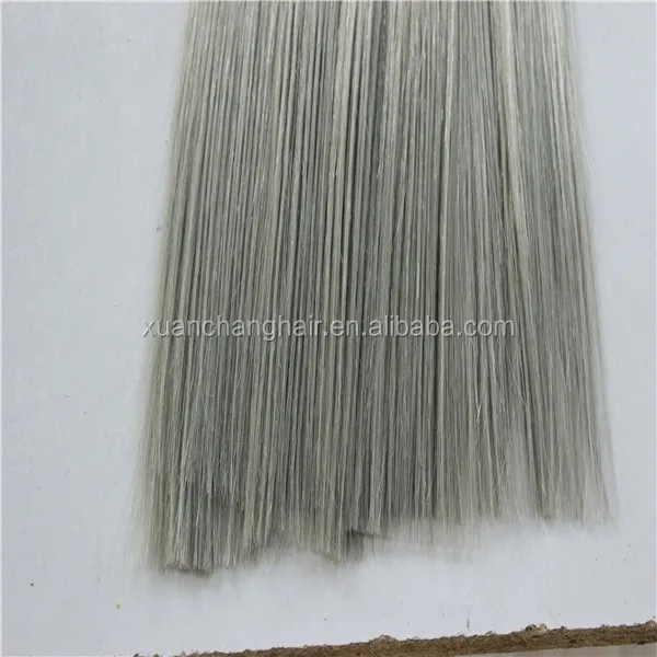 Nano Ring Metal Gray Color Stick-Tip Human Hair Extensions Cheap Price