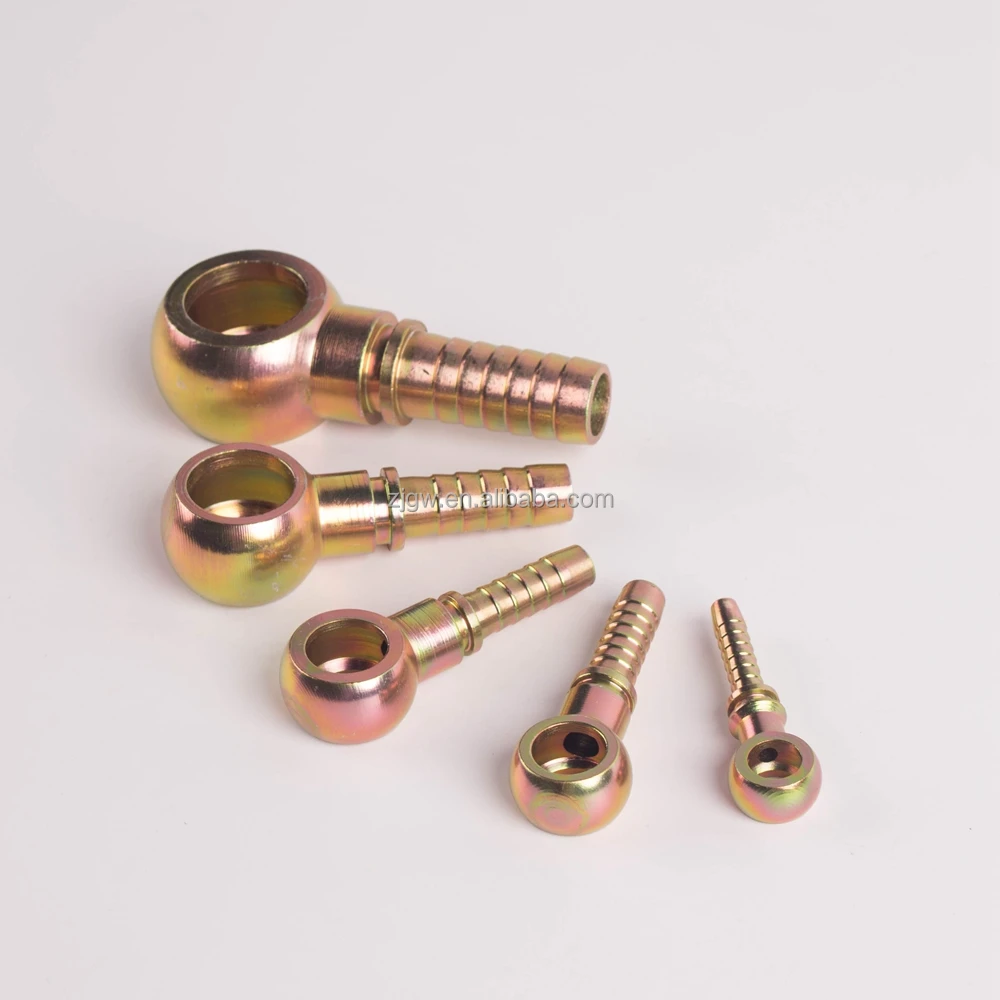 
Used in rubber hoses high pressure and high temperature metric hydraulic hose banjo fittings 