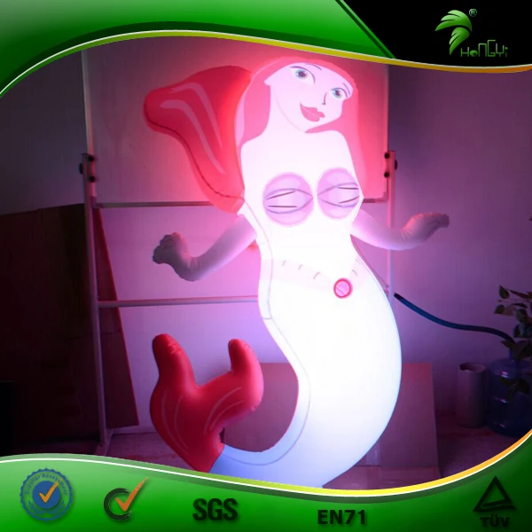 With Light Shiny Sexy Inflatable Cartoon Girl Animal Mermaid Sex Love Hole