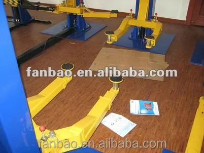 hydraulic Double cylinder gantry lift Clear floor design car service lift