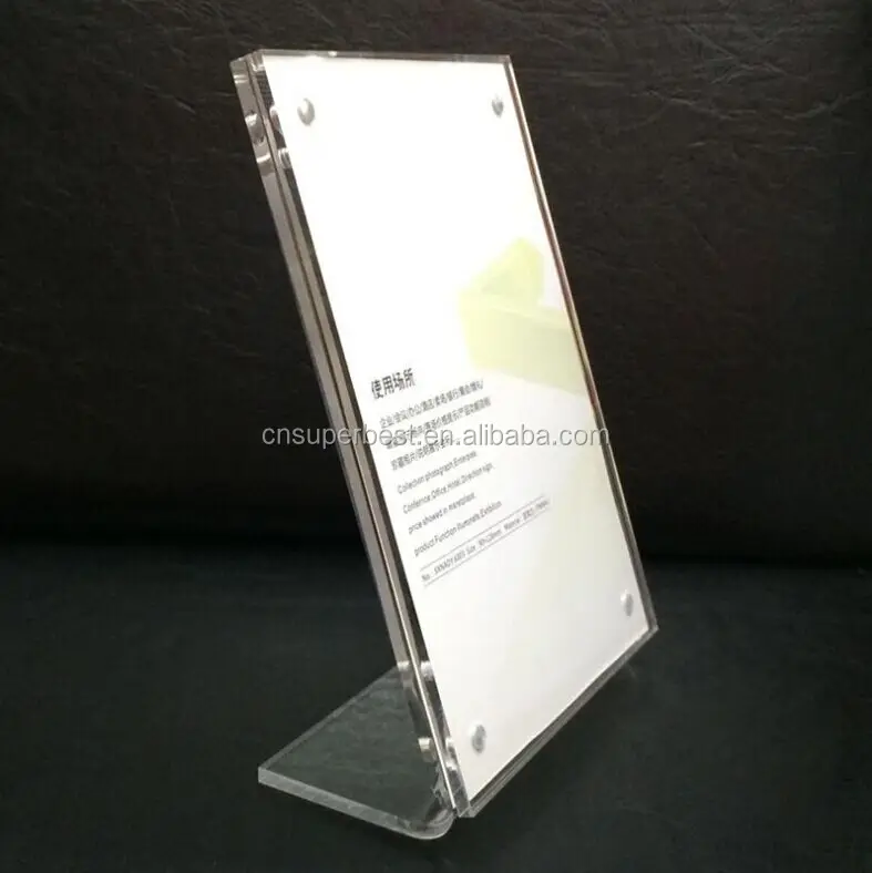 
Wholesale Acrylic Menu Holder Display Table Price Stand 