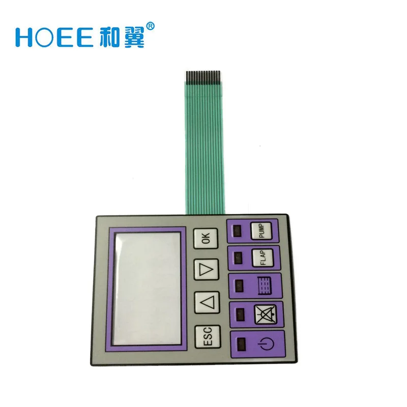  Customized push button membrane keypad waterproof switch with