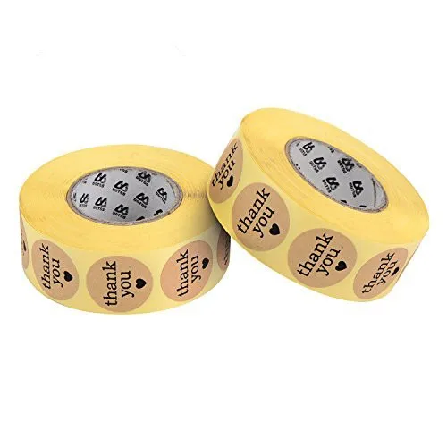 Custom Factory Thank You Sticker Paper Vinyl Roll For Your Order  Clear Printing Adhesive Sticker Thank You Sticker