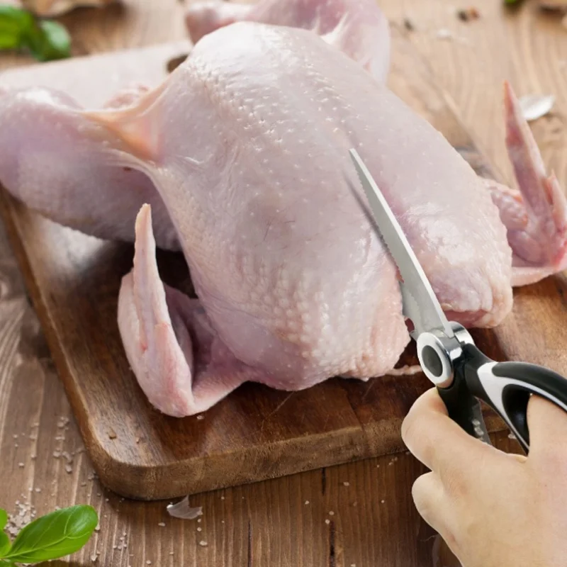 Stainless steel kitchen heavy duty scissors Seafood  shrimp/crab scissors for food kitchen shears set