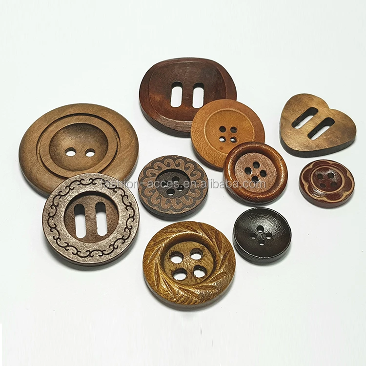 Fashion Natural Wooden Horn Toggle Button for Garments