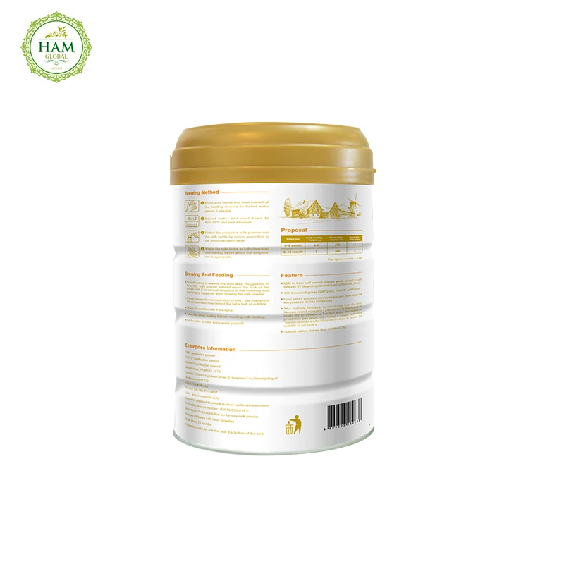 
Probiotics follow-on formula cow milk powder 