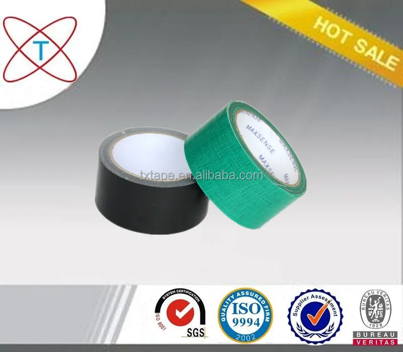 Free sample custom colored carpet edge binding waterproof fabric double sided  cloth adhesive duct tape heavy duty