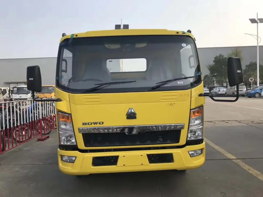 Howo 6 wheelers truck mounted wrecker/flatbed towing truck 5tons for sale