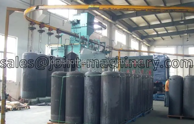 Ведущий качества газовый баллон дробеструйные машины/металлический крюк через дробеструйные машины