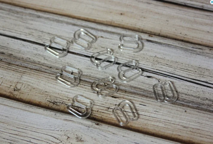 Plastic bra making sliders